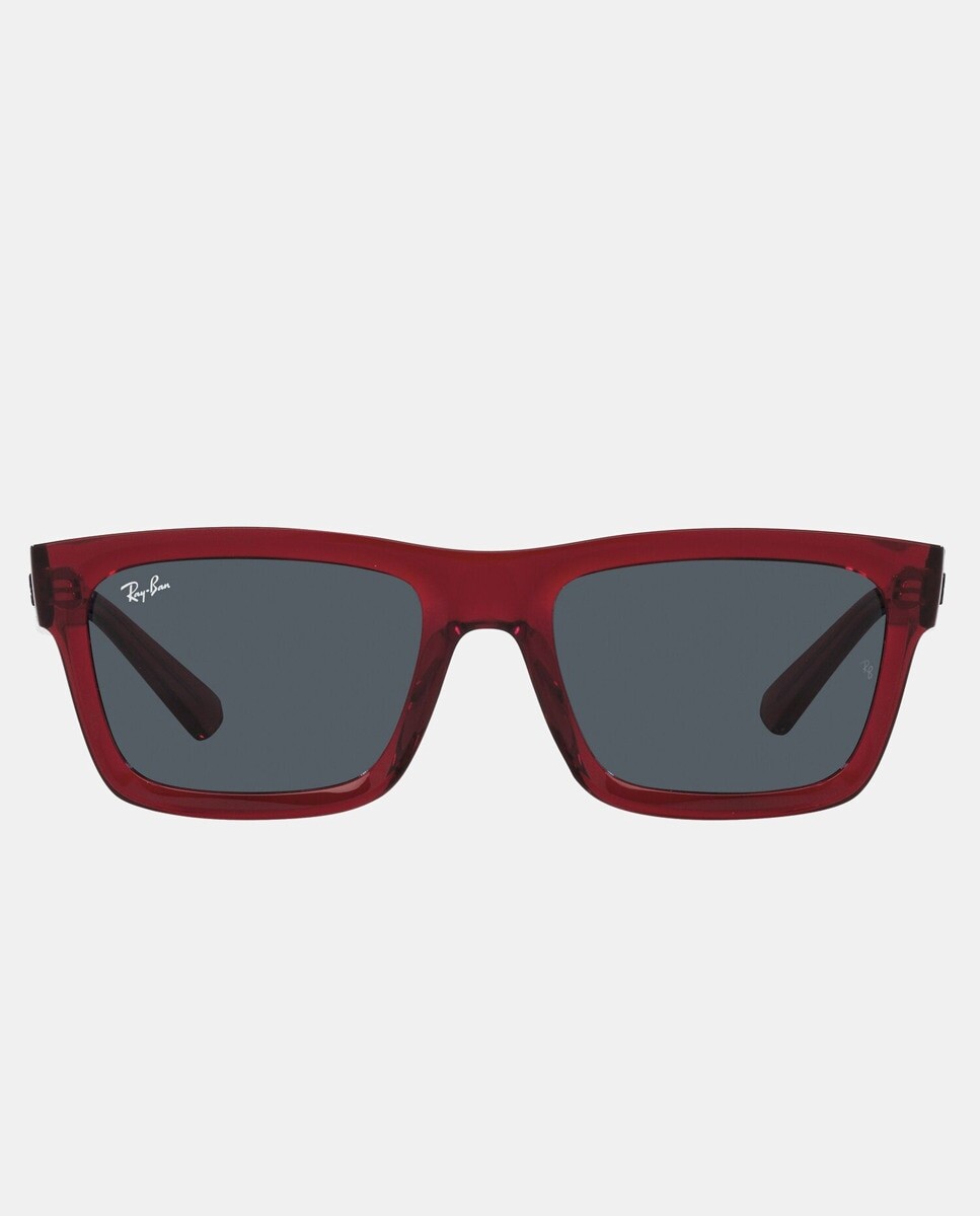 

Красные прямоугольные солнцезащитные очки унисекс Ray-Ban, красный