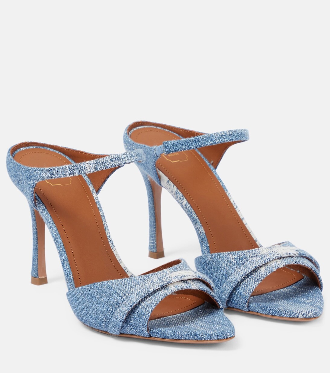 

Босоножки Una из денима Malone Souliers, синий