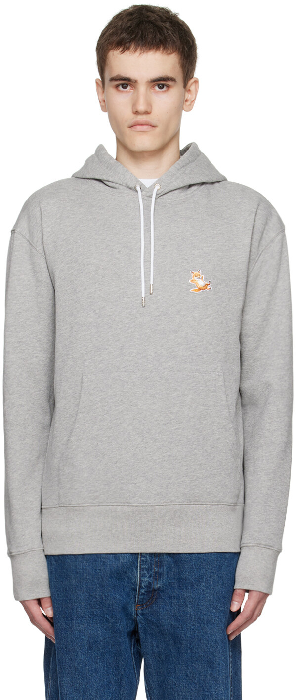 

Серый худи из лисицы Chillax Maison Kitsune