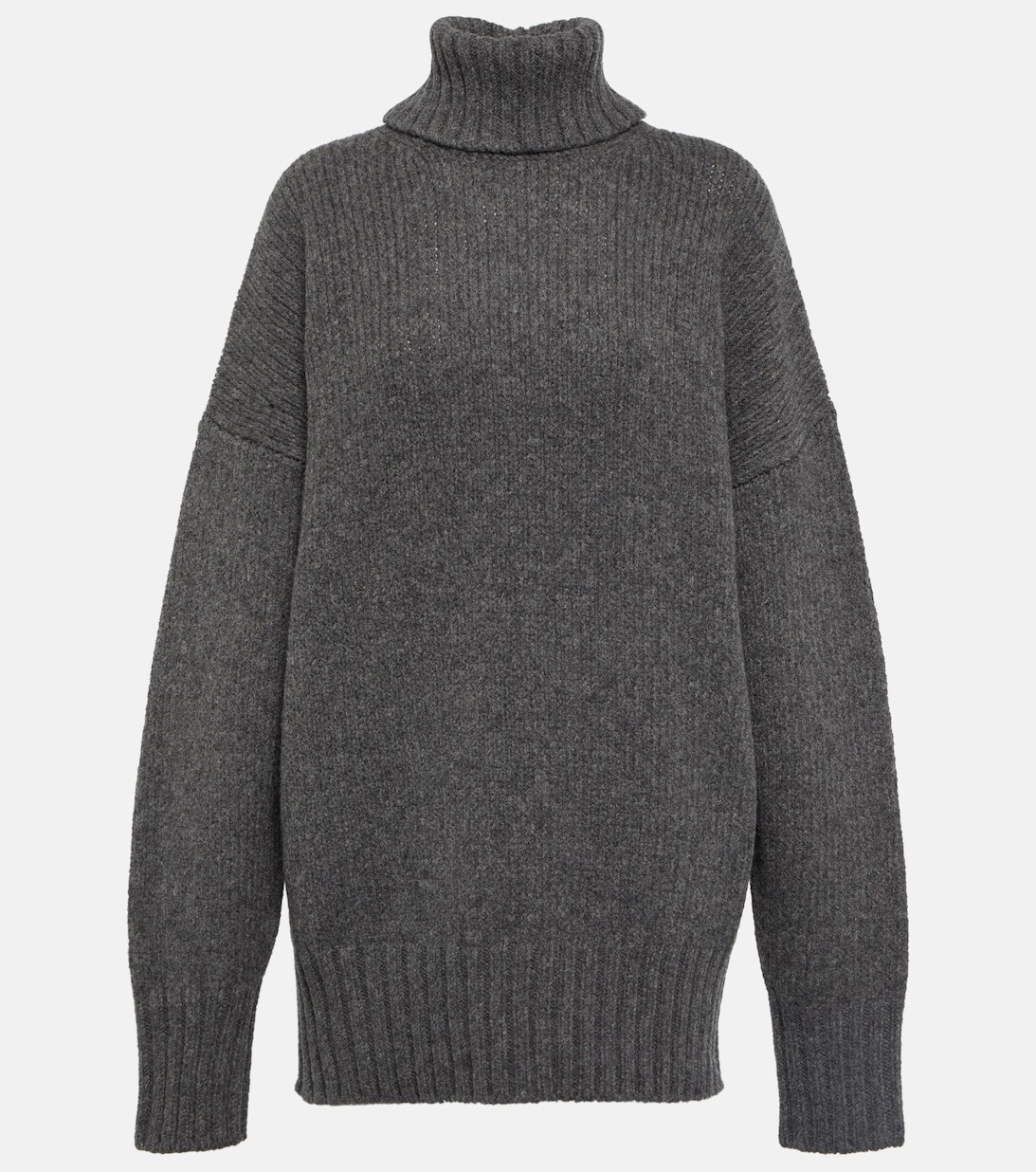 

Мини-платье оверсайз из смесовой шерсти SPORTMAX, серый