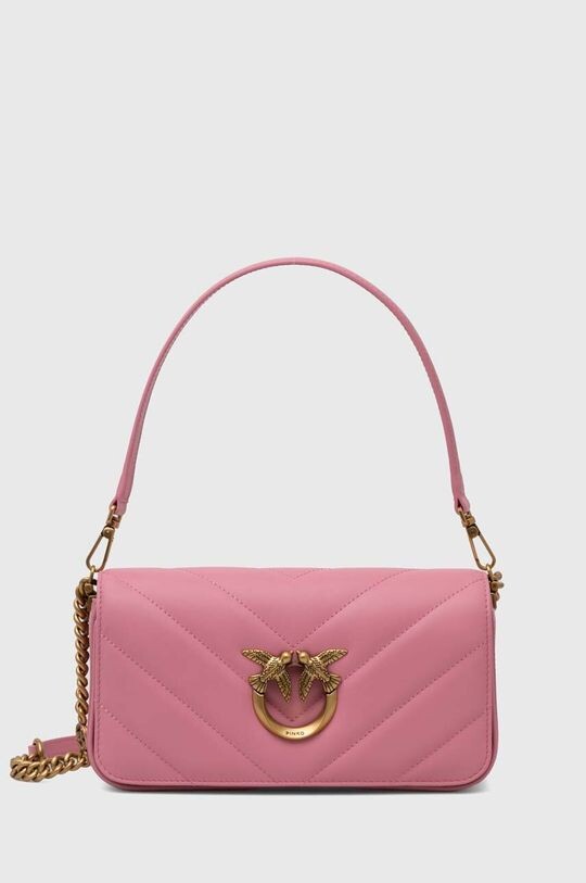 

Кожаная сумочка Pinko, розовый