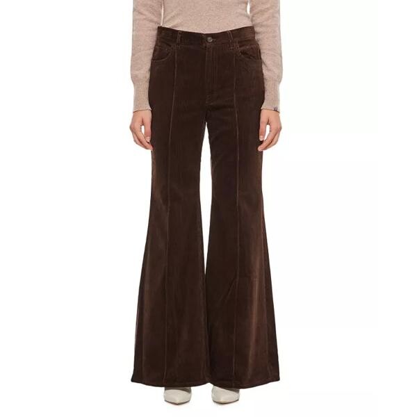 

Брюки flare full length trousers Polo Ralph Lauren, коричневый