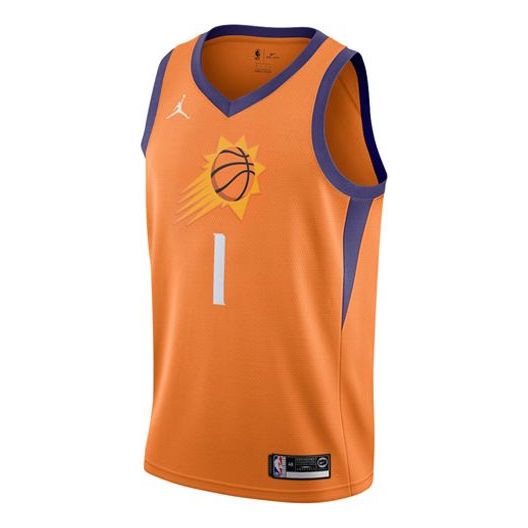 Майка Air Jordan x NBA Phoenix Suns Jerseys 'Devin Booker 1', оранжевый 2021 new mens american basketball phoenix devin booker jersey