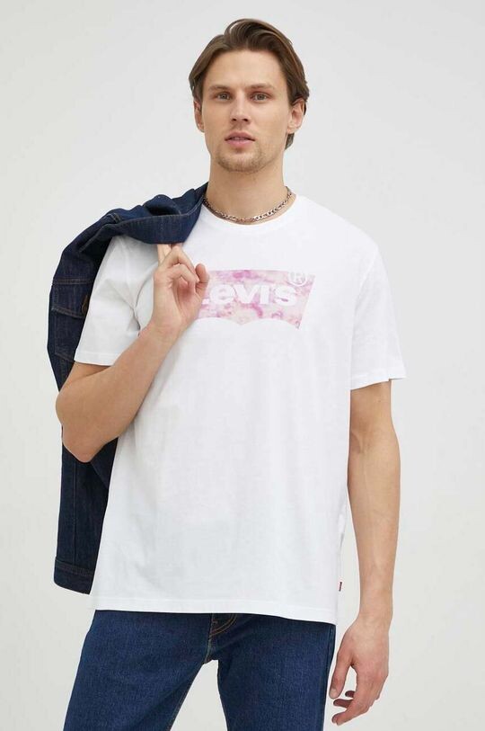 

Хлопковая футболка Levi's, белый