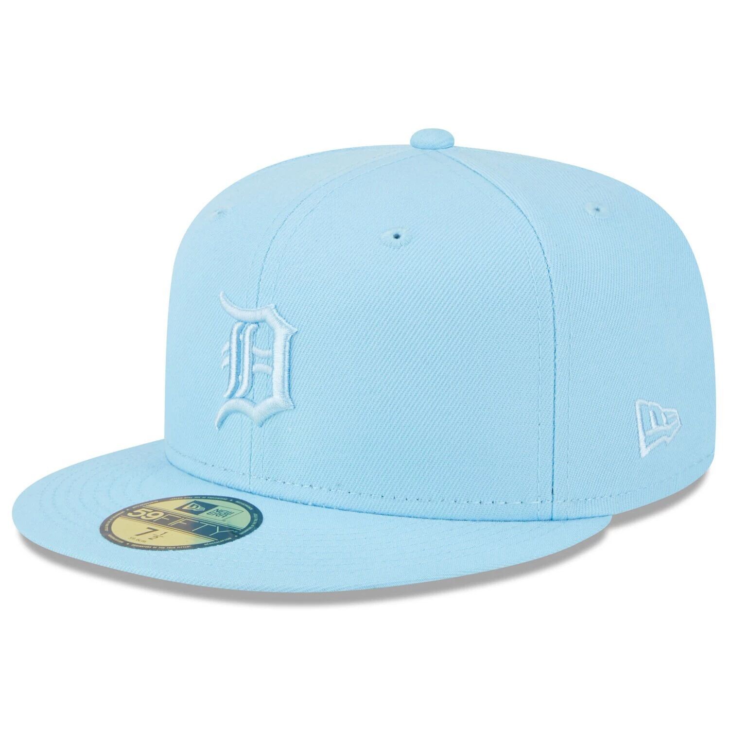 

Мужская кепка New Era Голубая Detroit Tigers 2023 Весенний цвет Базовый 59FIFTY Облегающая шляпа