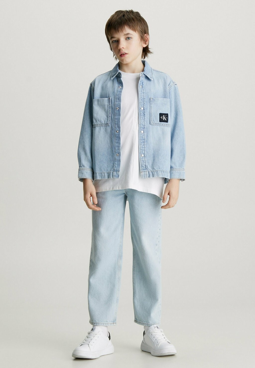 

Рубашка Calvin Klein Jeans, цвет fresh blue