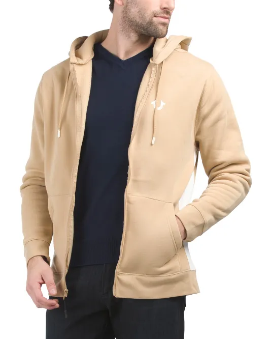 

Толстовка на молнии True Religion, цвет Travertine