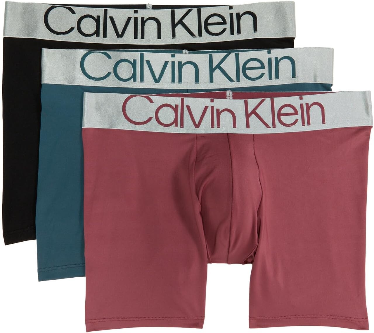 

Комплект из 3 трусов-боксеров из экологически чистой стали Micro Boxer Calvin Klein Underwear, цвет Black/Dark Slate/Crushed Berry