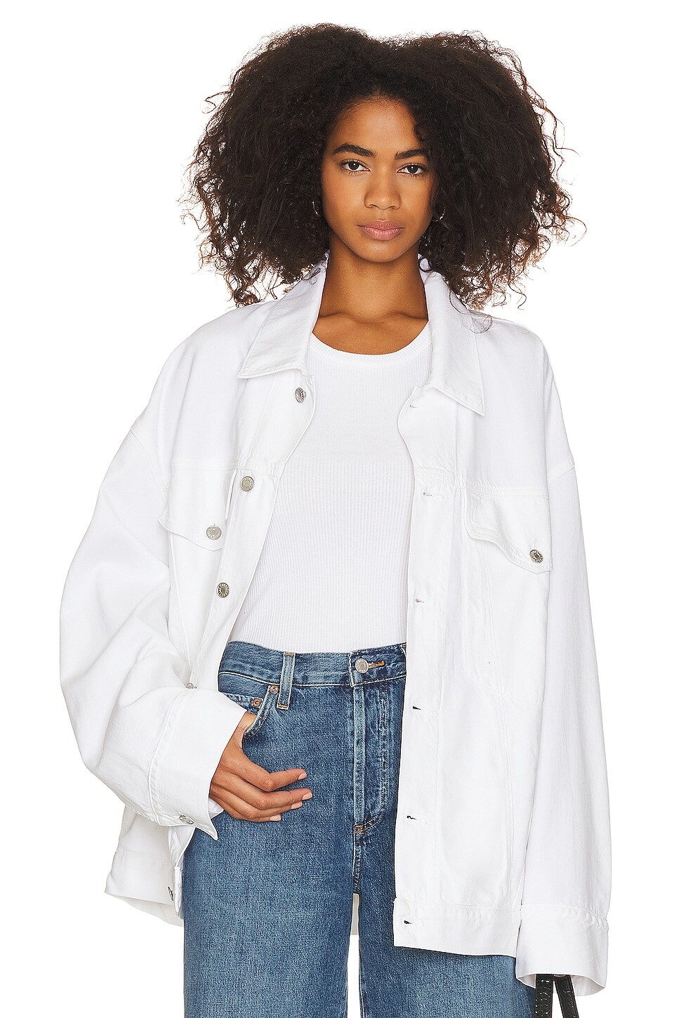 

Куртка AGOLDE Wayne Denim, цвет Baby Powder