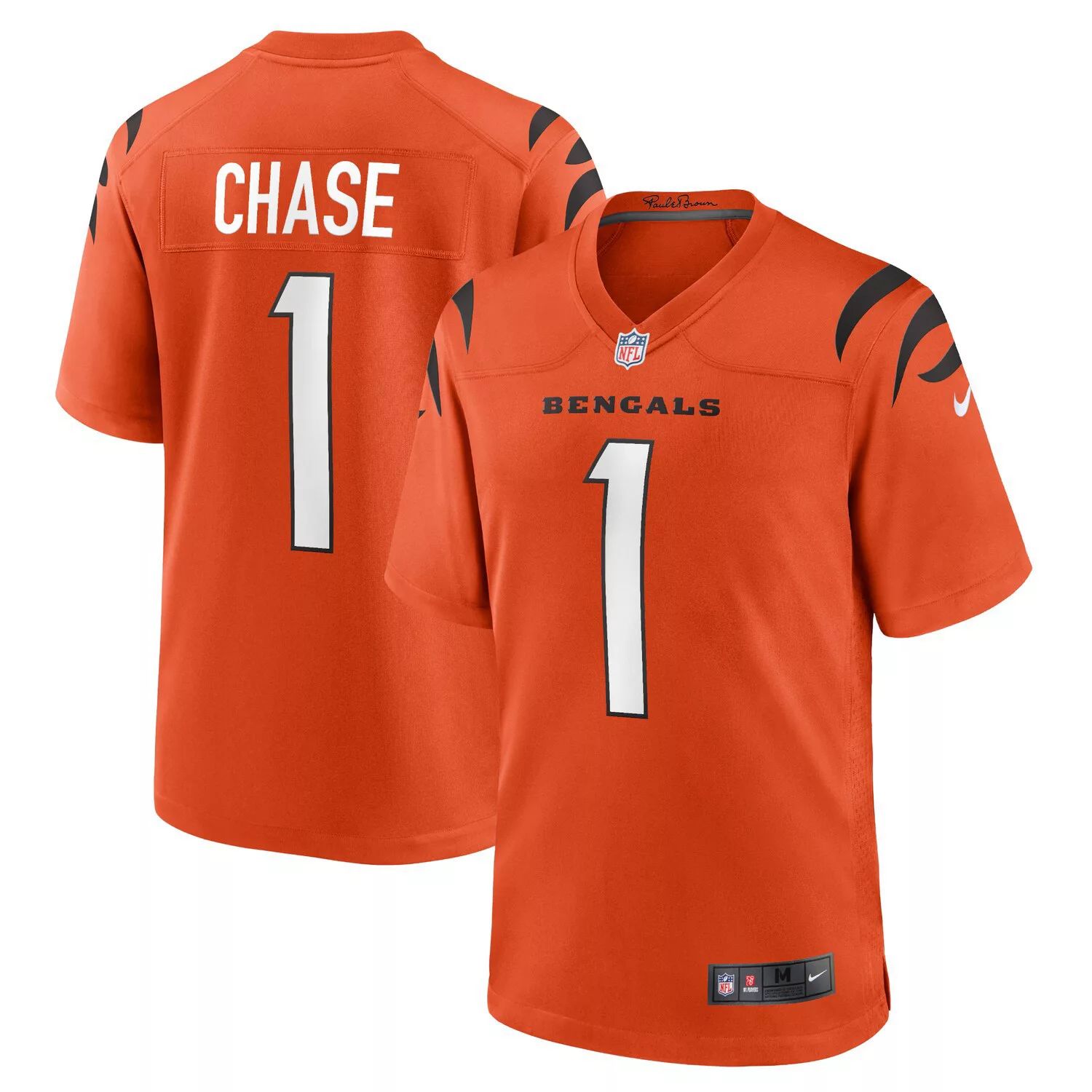 Мужское джерси для альтернативной игры Ja'Marr Chase Orange Cincinnati Bengals Nike