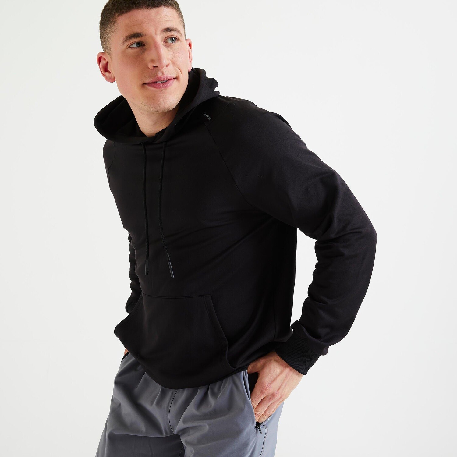 

Дышащая толстовка для фитнеса Decathlon Essential Domyos, черный