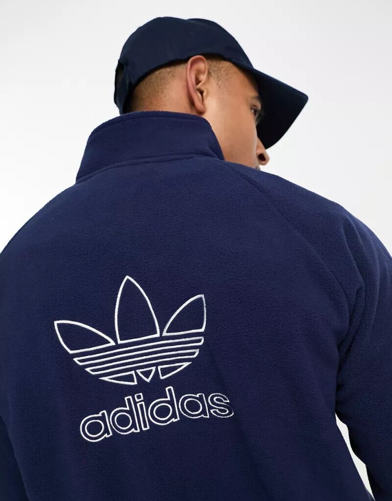 

adidas Originals темно-синий флис adicolor