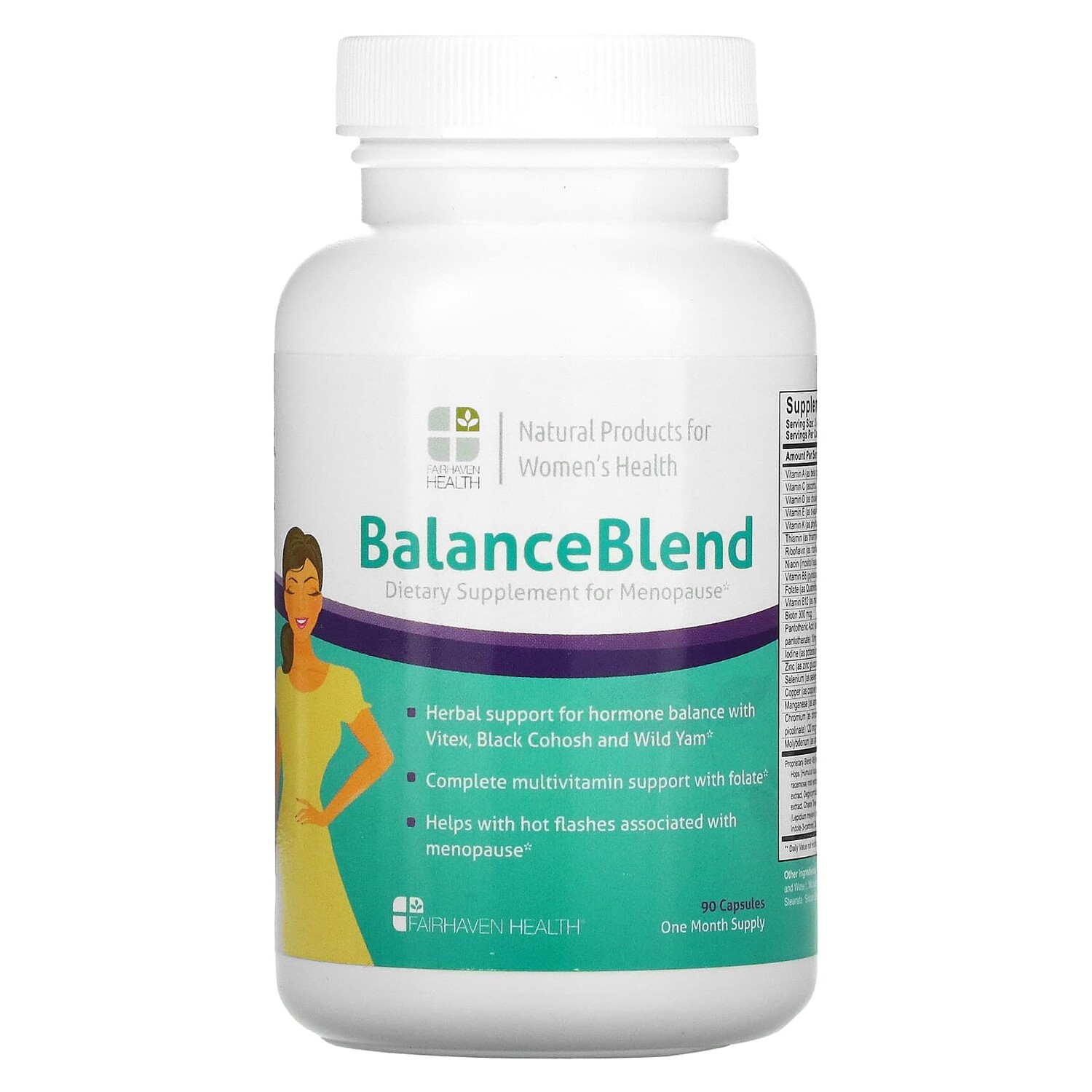 

Balance Blend For Menopause, 90 капсул, Fairhaven Health
