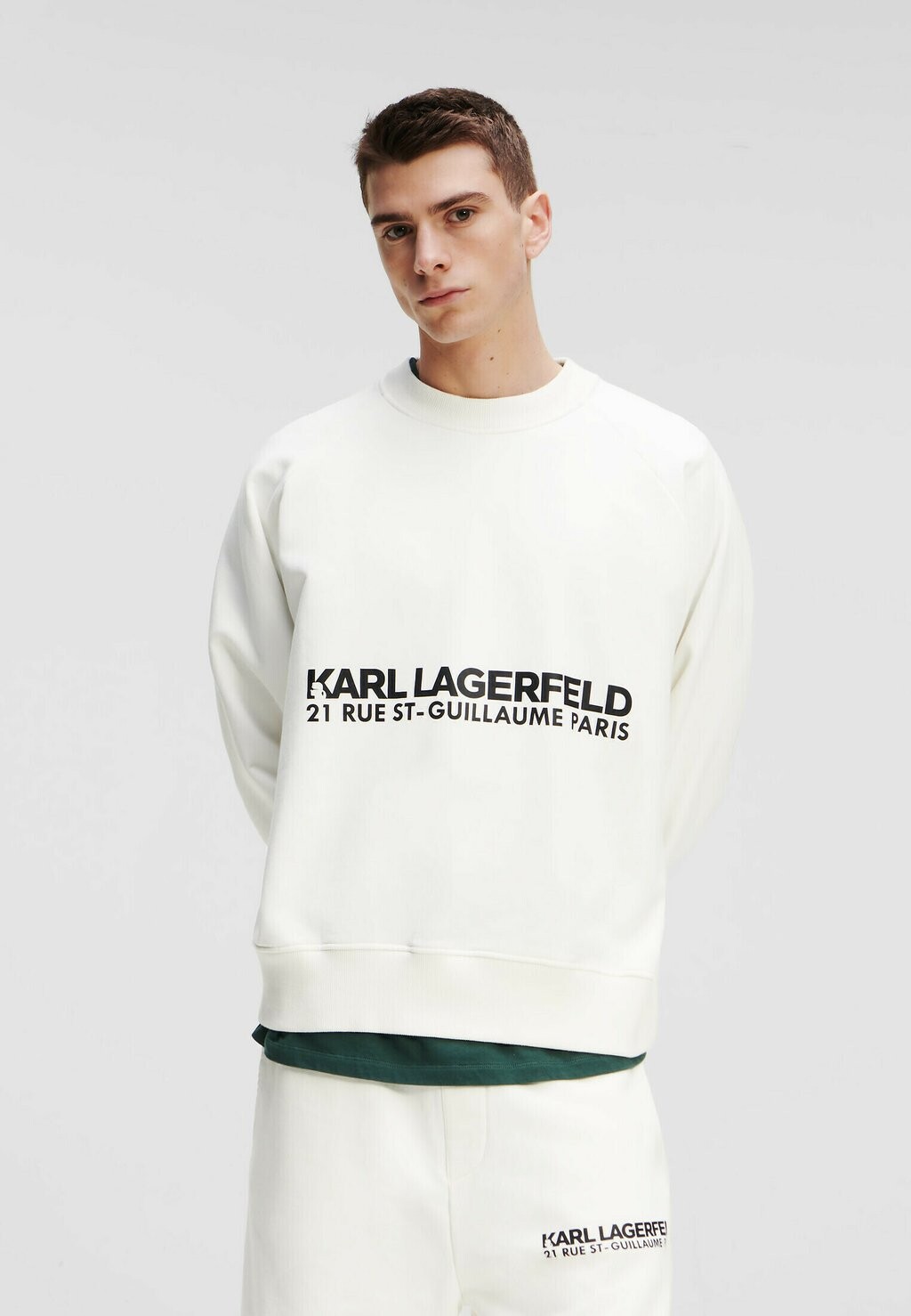 

Толстовка KARL LAGERFELD Rue St-Guillaume Washed, светло-бежевый