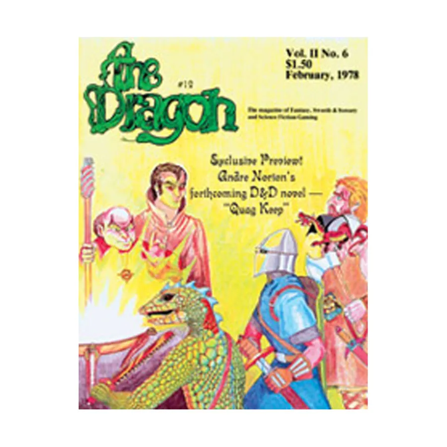 

Журнал #12 "Persian Mythos, Illusionists, Druids, Sea Treasure for D&D", Dragon Magazine #01 - #50