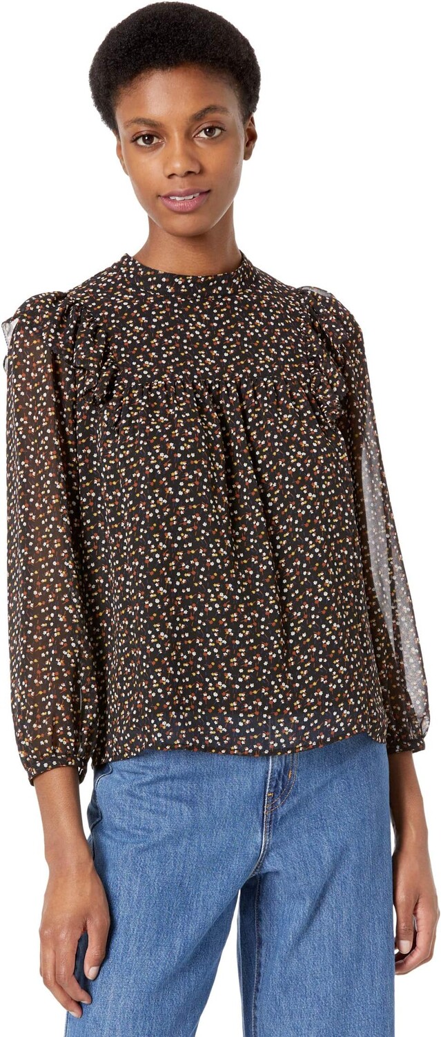 

Топ Madewell Imogen Top in Adorable Ditsy, цвет True Black