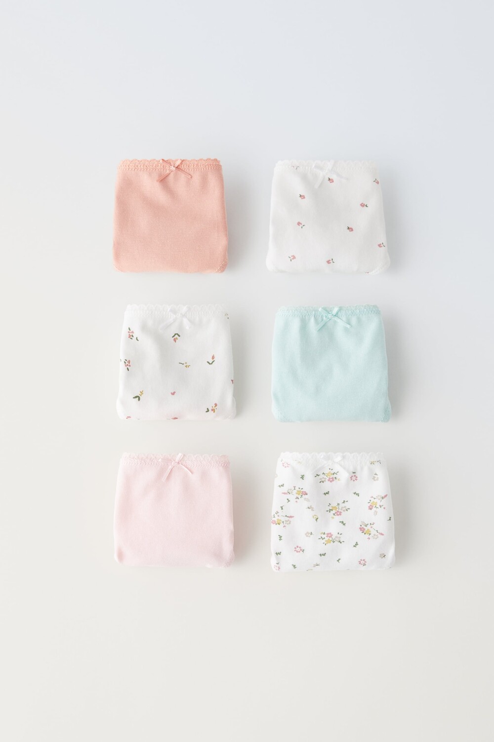 

Baby/ набор из шести брюков с цветочными рукавами Zara, розовый