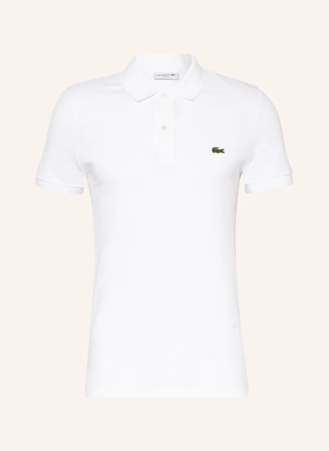 

Рубашка-поло узкого кроя из пике Lacoste, белый
