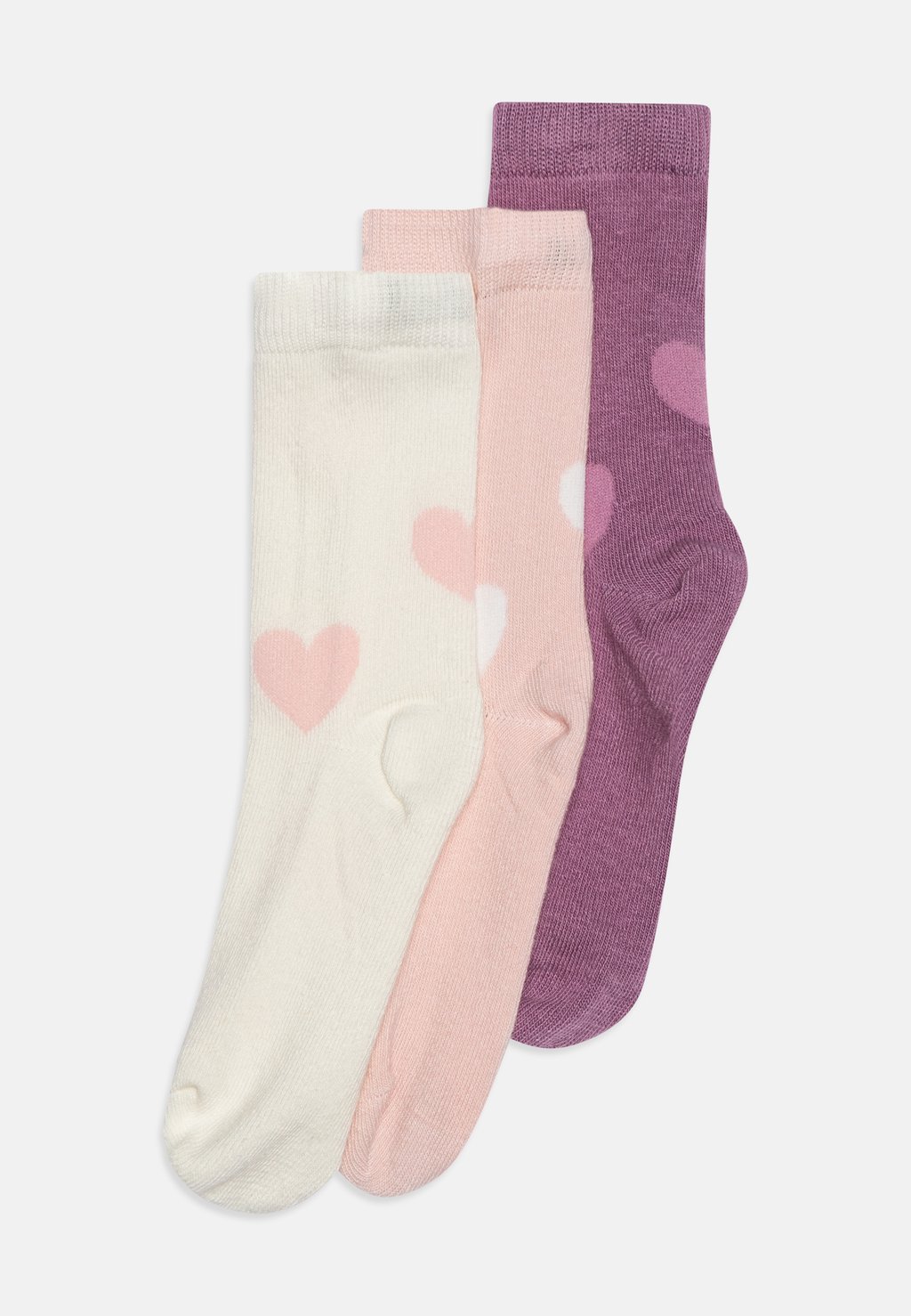 

Носки HEARTS 3 PACK Lindex, цвет light dusty lilac