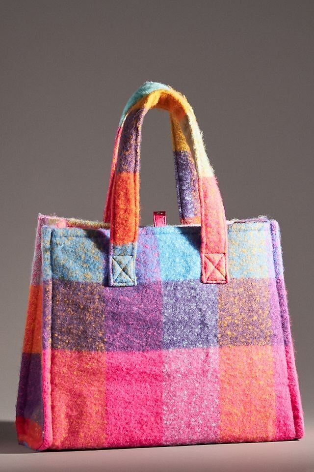 

Сумка-тоут Anthropologie в клетку, assorted
