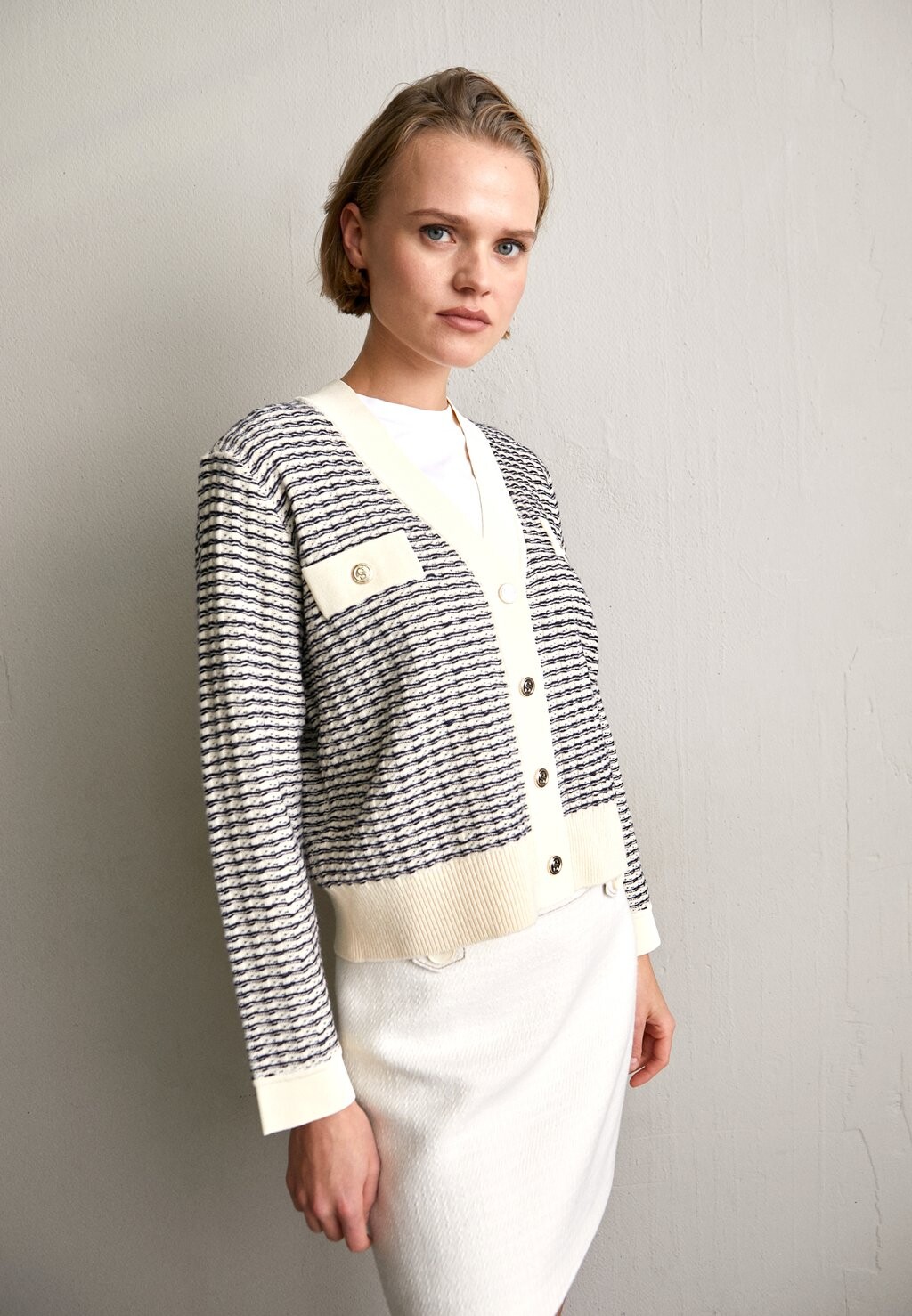 

Кардиган Cardigan sandro, цвет ecru
