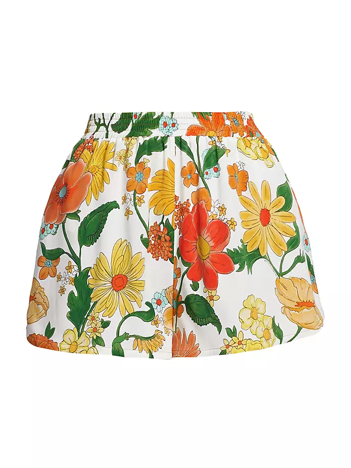 

Цветочные шорты Stella Mccartney, цвет multicolor orange