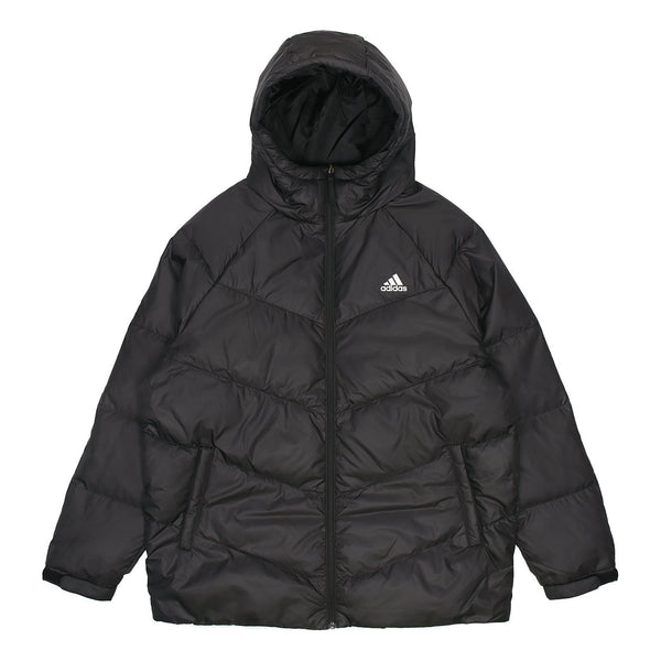 Пуховик adidas Cb Down Jkt Casual Stay Warm Sports hooded down Jacket Black, черный cb down jkt