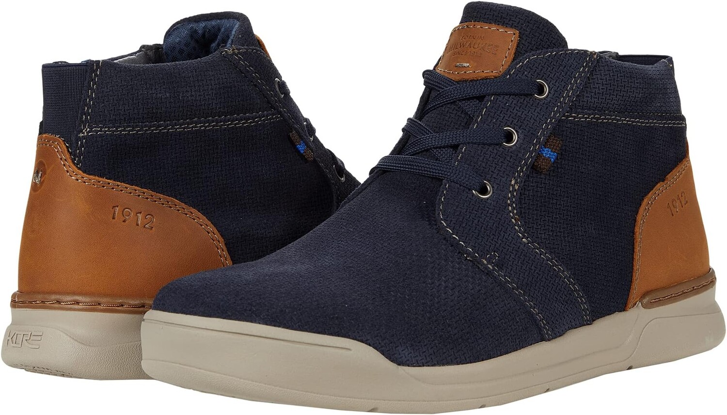 

Кроссовки Kore Tour 2.0 Plain Toe Chukka Boot Nunn Bush, цвет Navy Multi