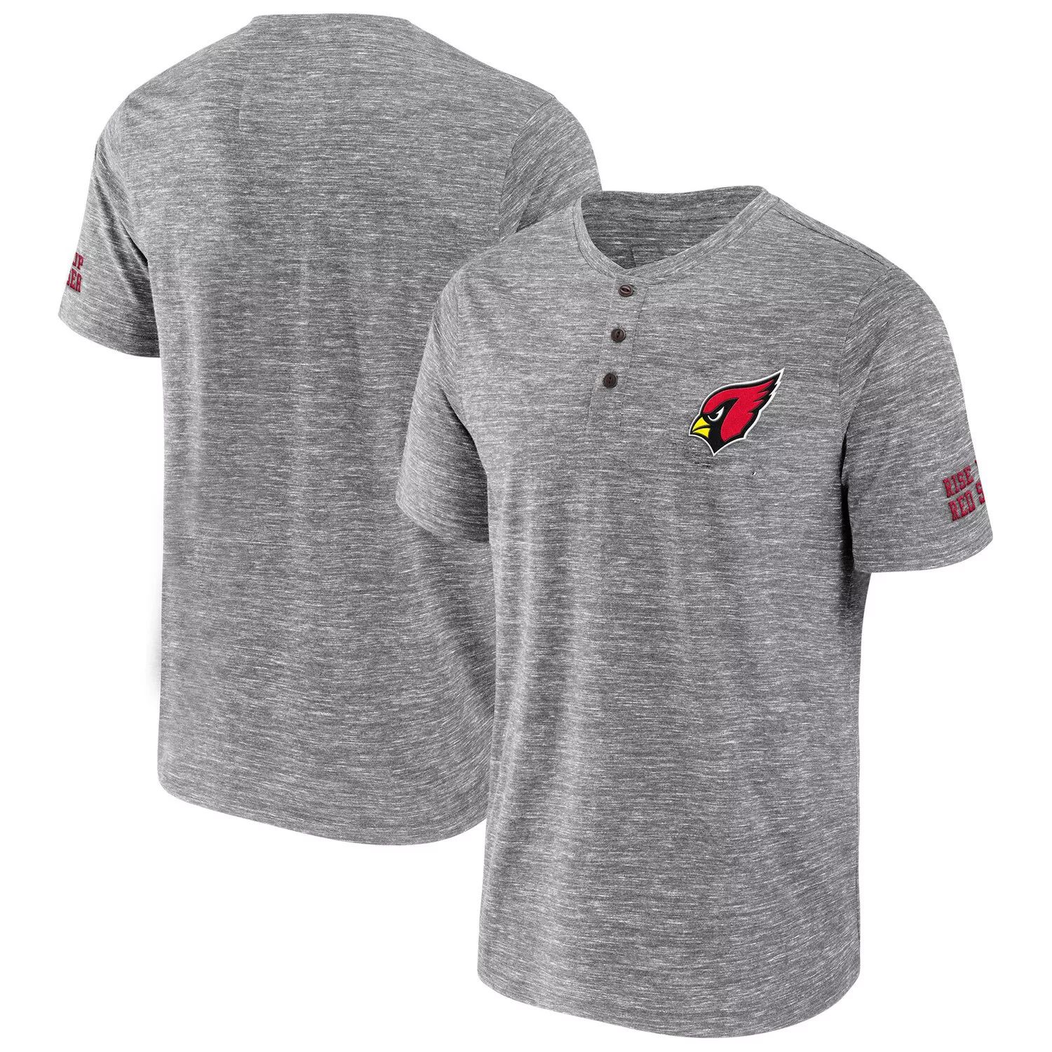 

Мужская футболка NFL x Darius Rucker Collection от Fanatics Heathered Grey Arizona Cardinals Slub Henley