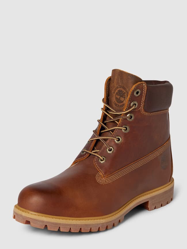 

Кожаные ботинки на профилированной подошве модель HERITAGE Timberland, темно-коричневый