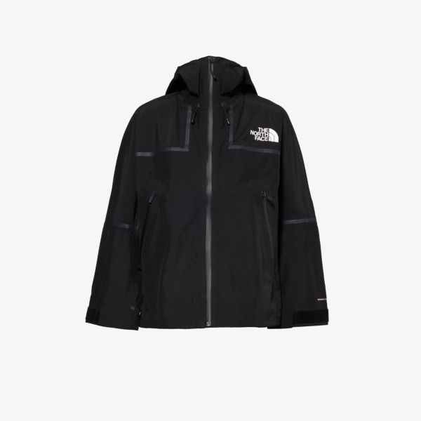 Куртка-ракушка классического кроя с воротником-воронкой и фирменной нашивкой The North Face, черный