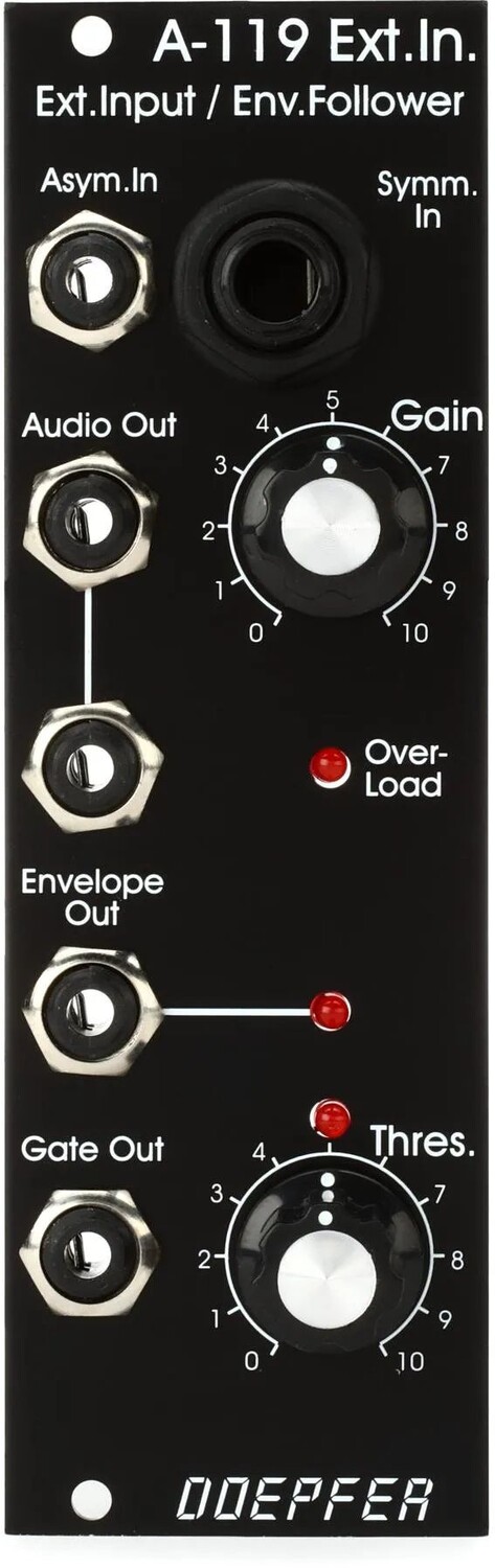

Модуль внешнего входа/огибающей Doepfer A-119 Eurorack — винтажное издание