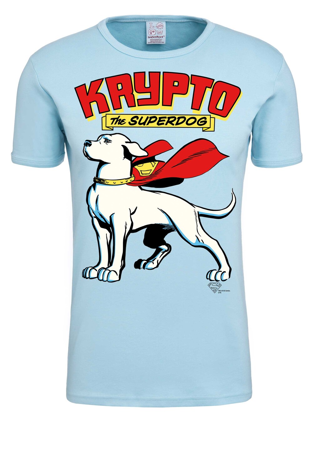 Рубашка Logoshirt Krypto the Superdog, светло-синий funko коллекционная фигурка dc primal age krypto the superdog 12см