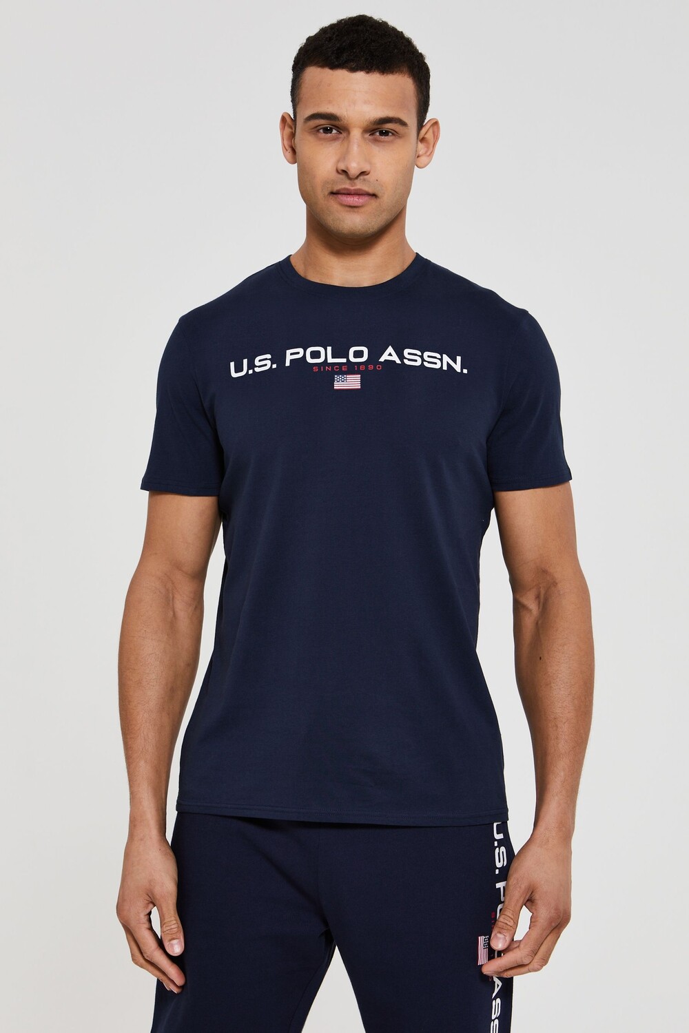 

Темно-синяя футболка U.S. Polo Assn, синий
