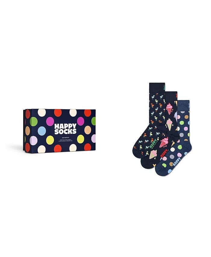 

Подарочный набор из 3 носков Happy Socks, синий