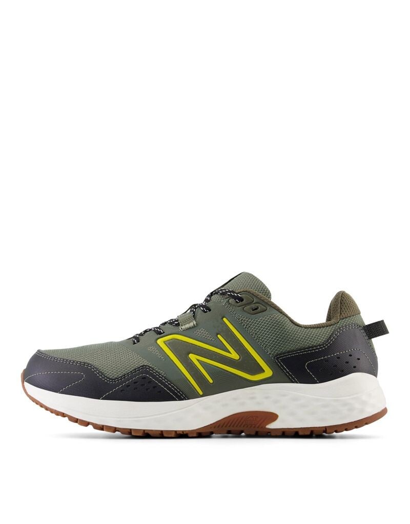 

Кроссовки для бега New Balance 410 на резиновой подошве оливкового цвета
