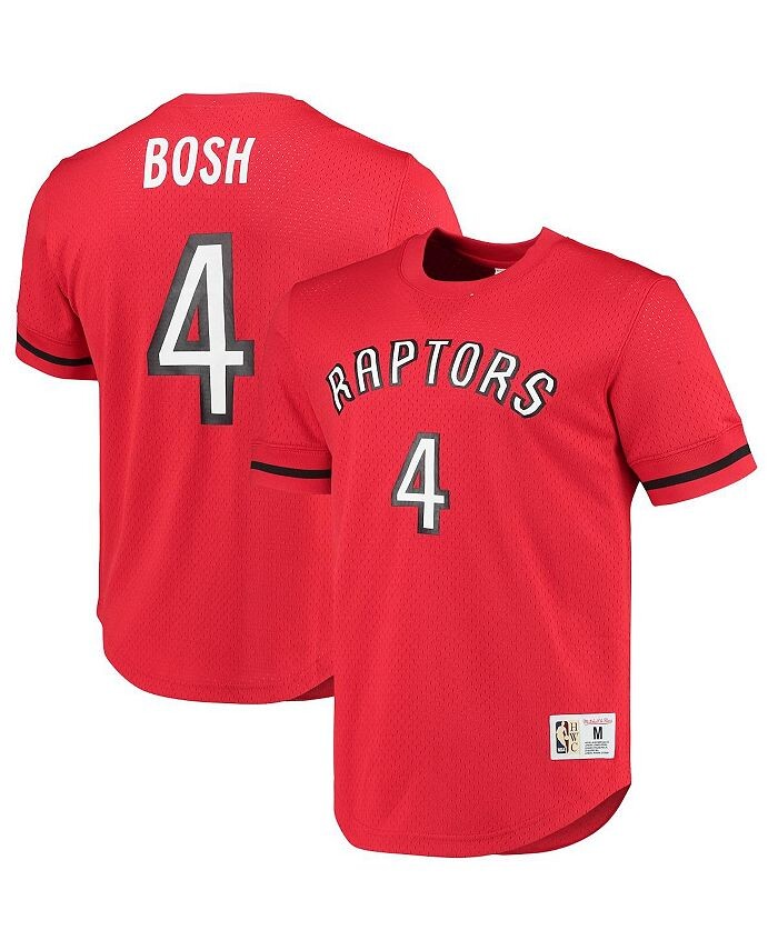 

Мужская красная футболка Chris Bosh Toronto Raptors 2003 с сетчатым именем и номером Mitchell & Ness, красный