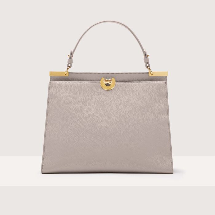 

Сумочка из зернистой кожи Coccinelle BINXIE MEDIUM, серый