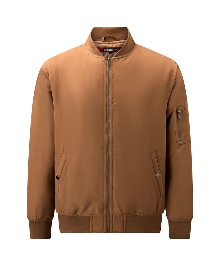 Мужская легкая куртка-бомбер Damon, повседневная ветровка из софтшелла Alpine Swiss, коричневый/бежевый