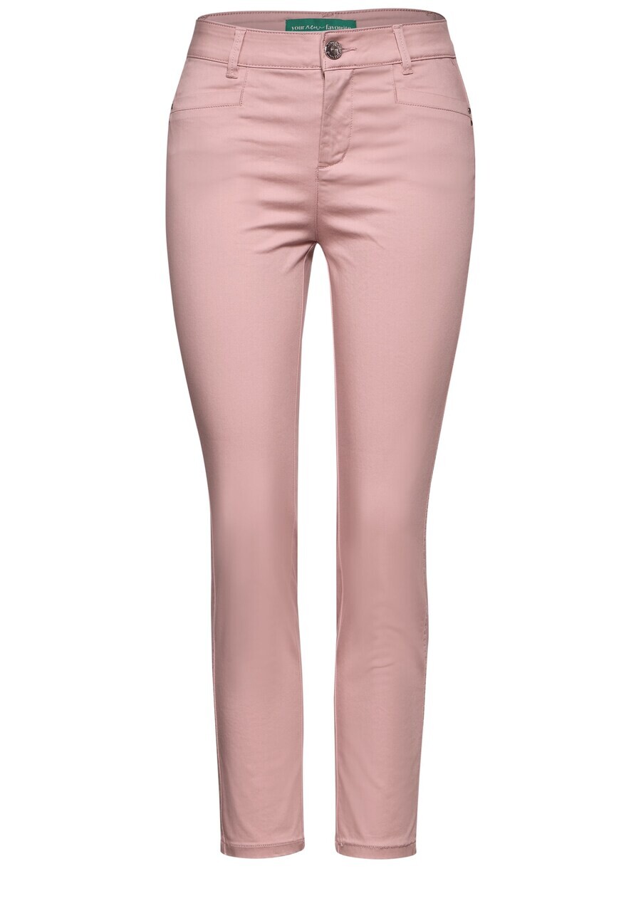 

Брюки STREET ONE Slim fit Chino Pants, темно-розовый