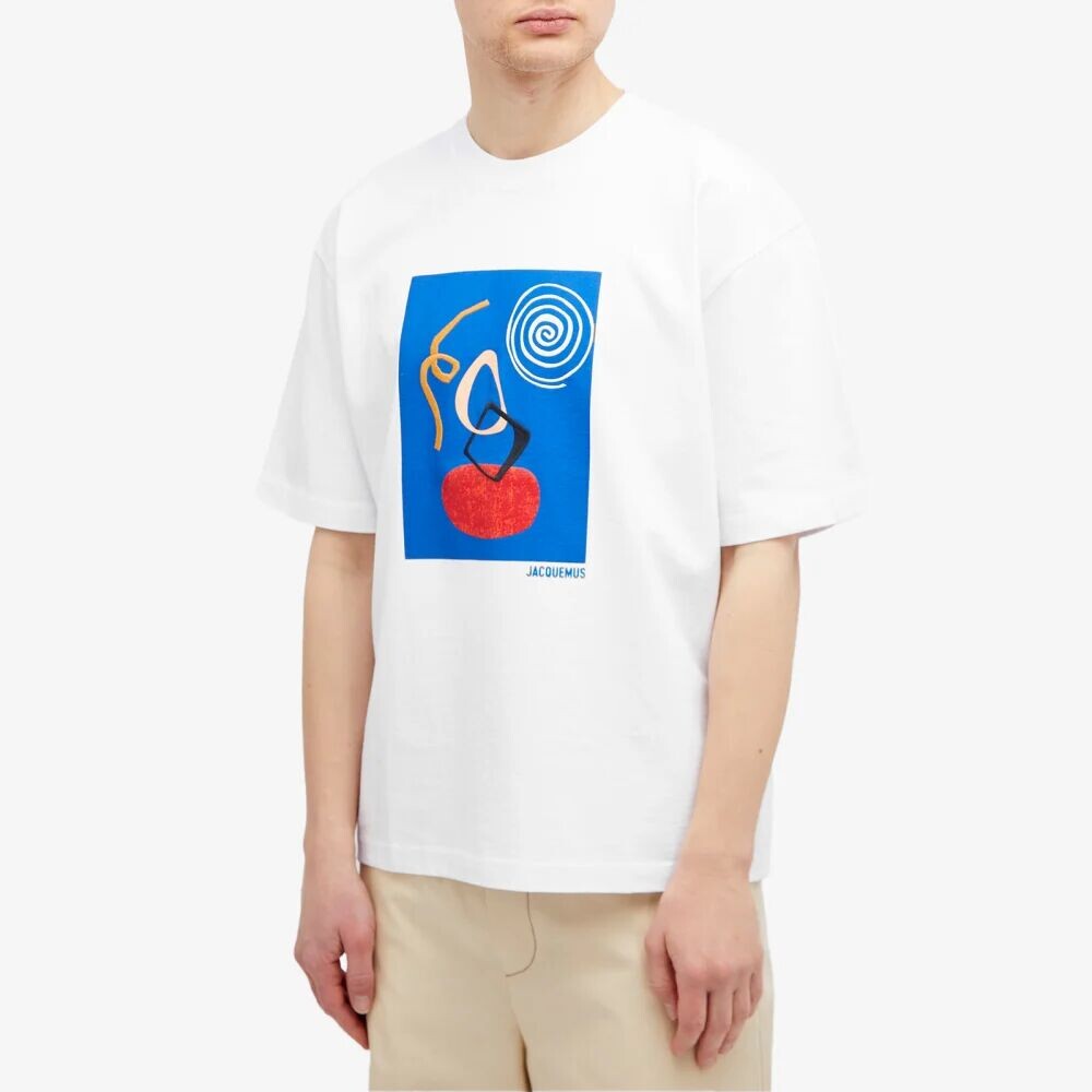 

Jacquemus Футболка с изображением Cuadro Arty, белый