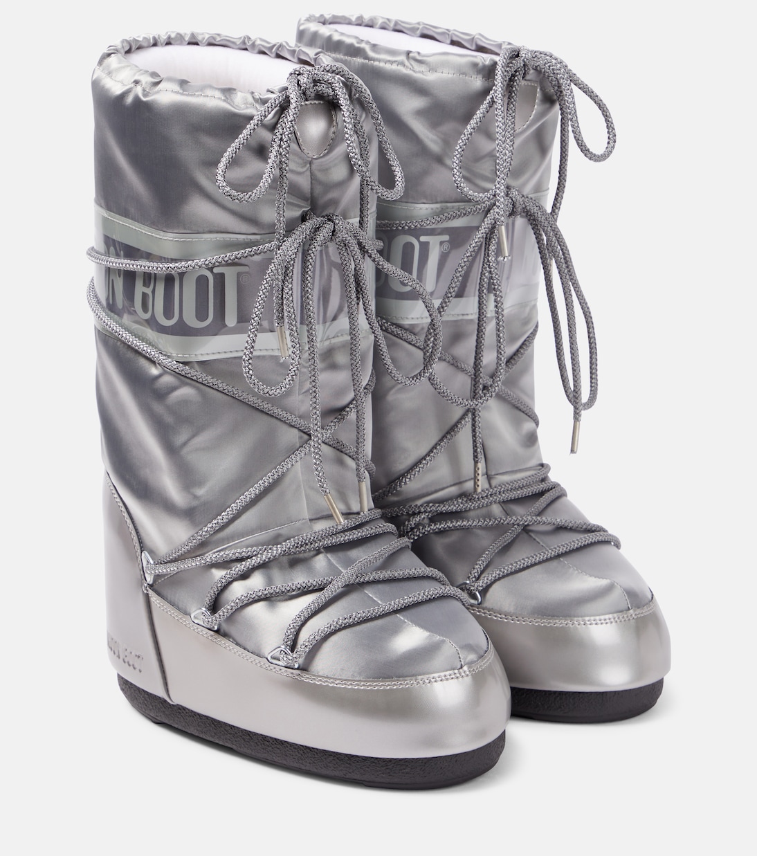 Зимние ботинки icon glitter Moon Boot, серебро