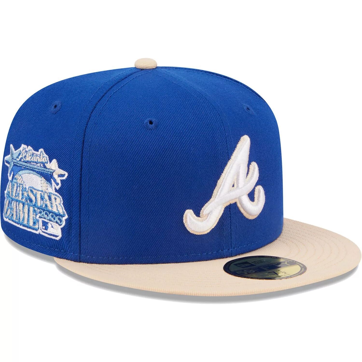 

Мужская приталенная шляпа New Era Royal Atlanta Braves 59FIFTY
