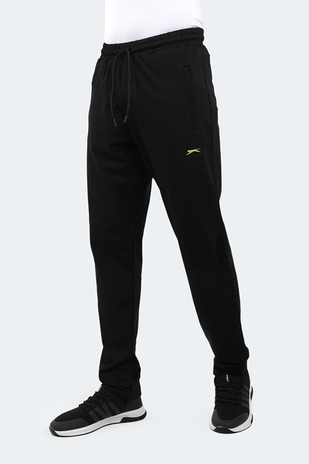 

YUUN Мужские спортивные штаны черный/зеленый SLAZENGER