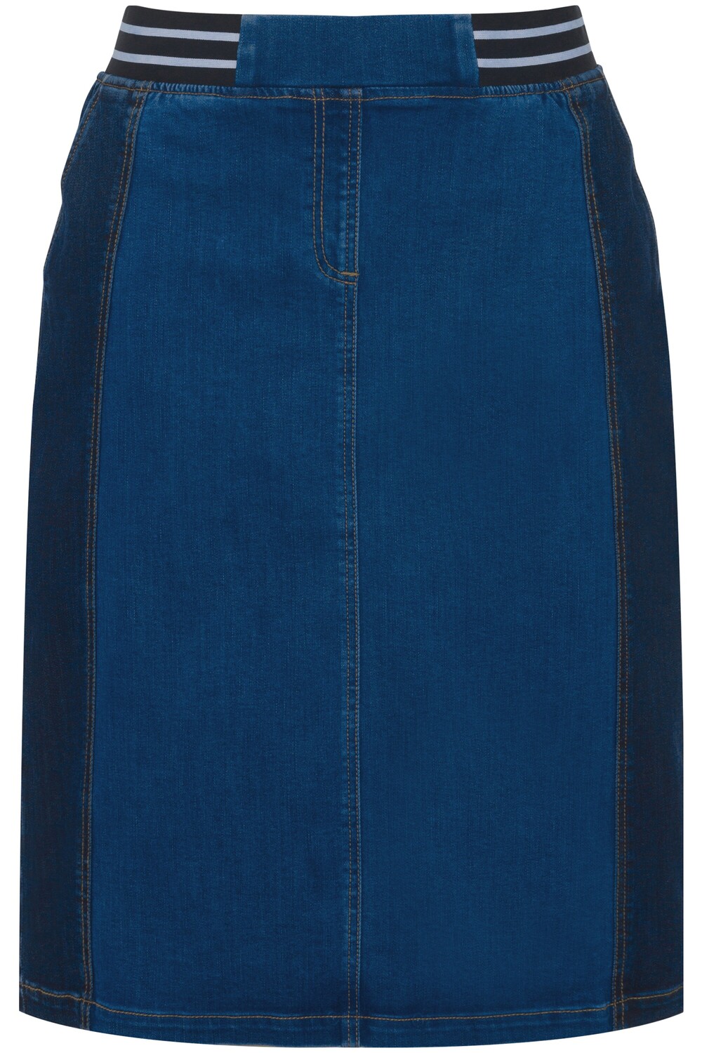 

Юбка до колена Ulla Popken Jeans, цвет blue denim