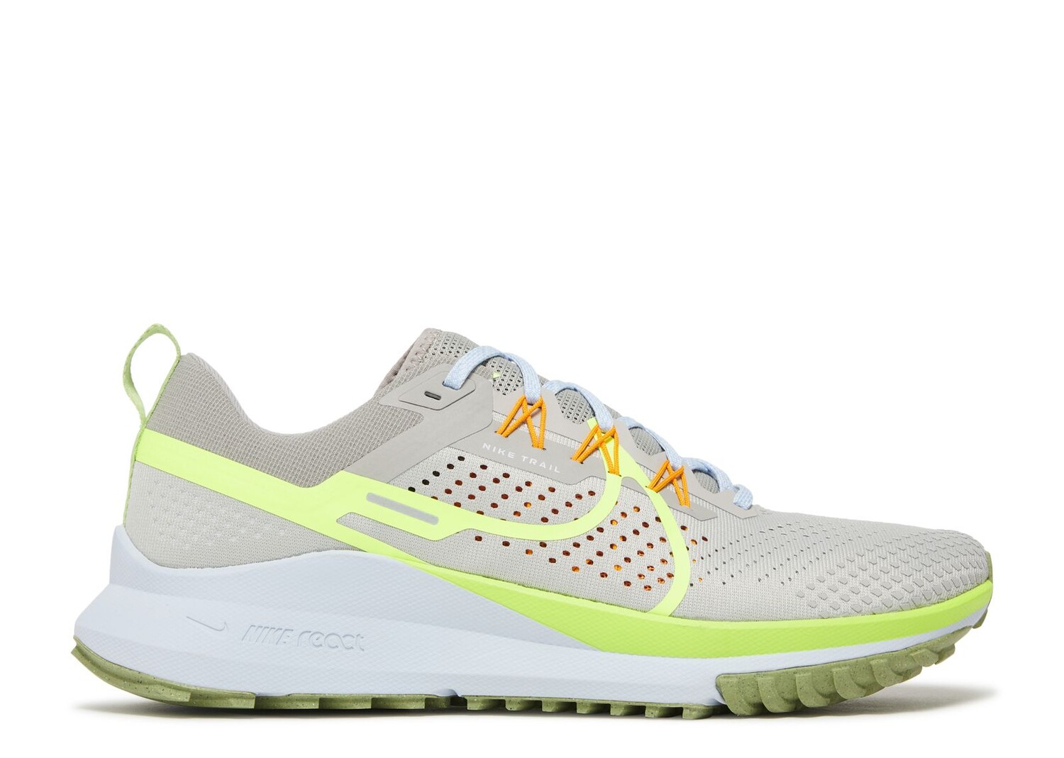 

Кроссовки Nike React Pegasus Trail 4 'Light Iron Ore Volt', серый