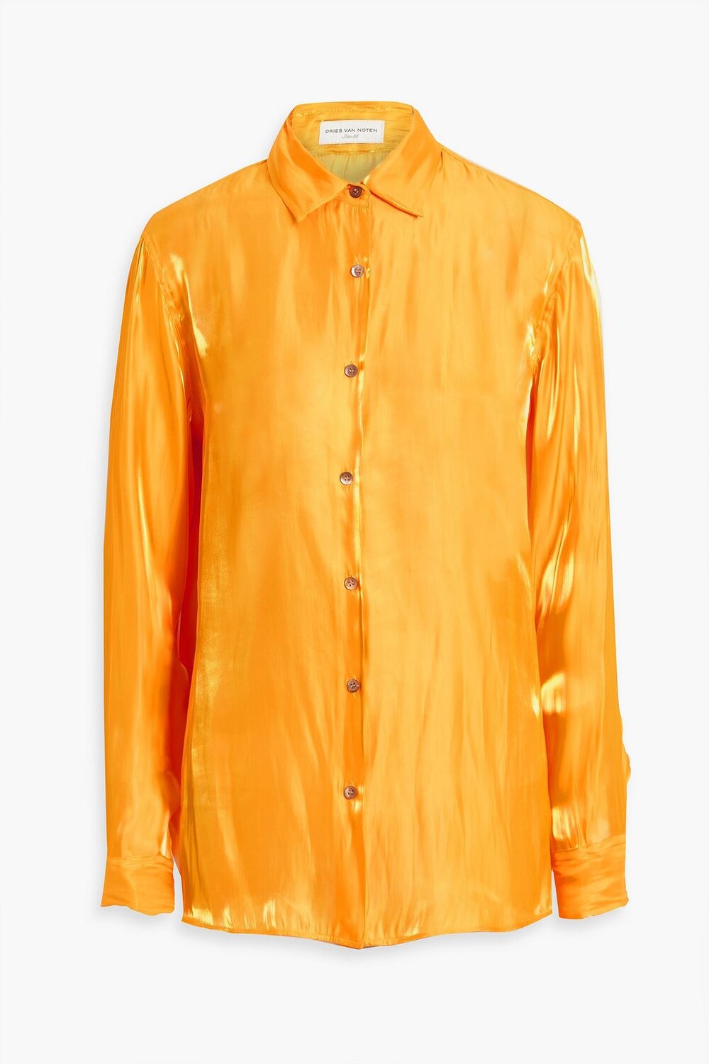 

Муаровая рубашка DRIES VAN NOTEN, шафрановый