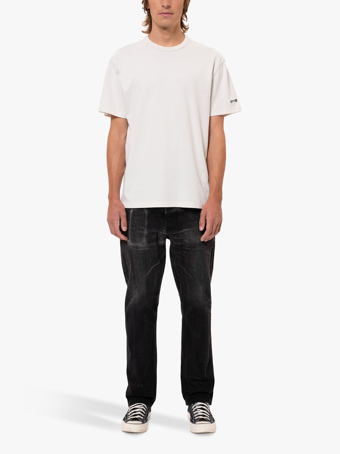 

Футболка с логотипом Rebirth Nudie Jeans, от белого, Белый