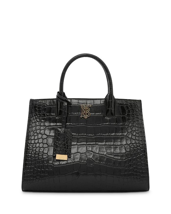

Миниатюрная кожаная сумка-тоут Frances Burberry