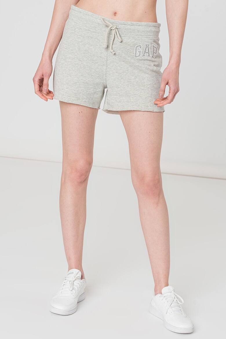 

Хлопковые шорты с вышитым логотипом Gap, серый